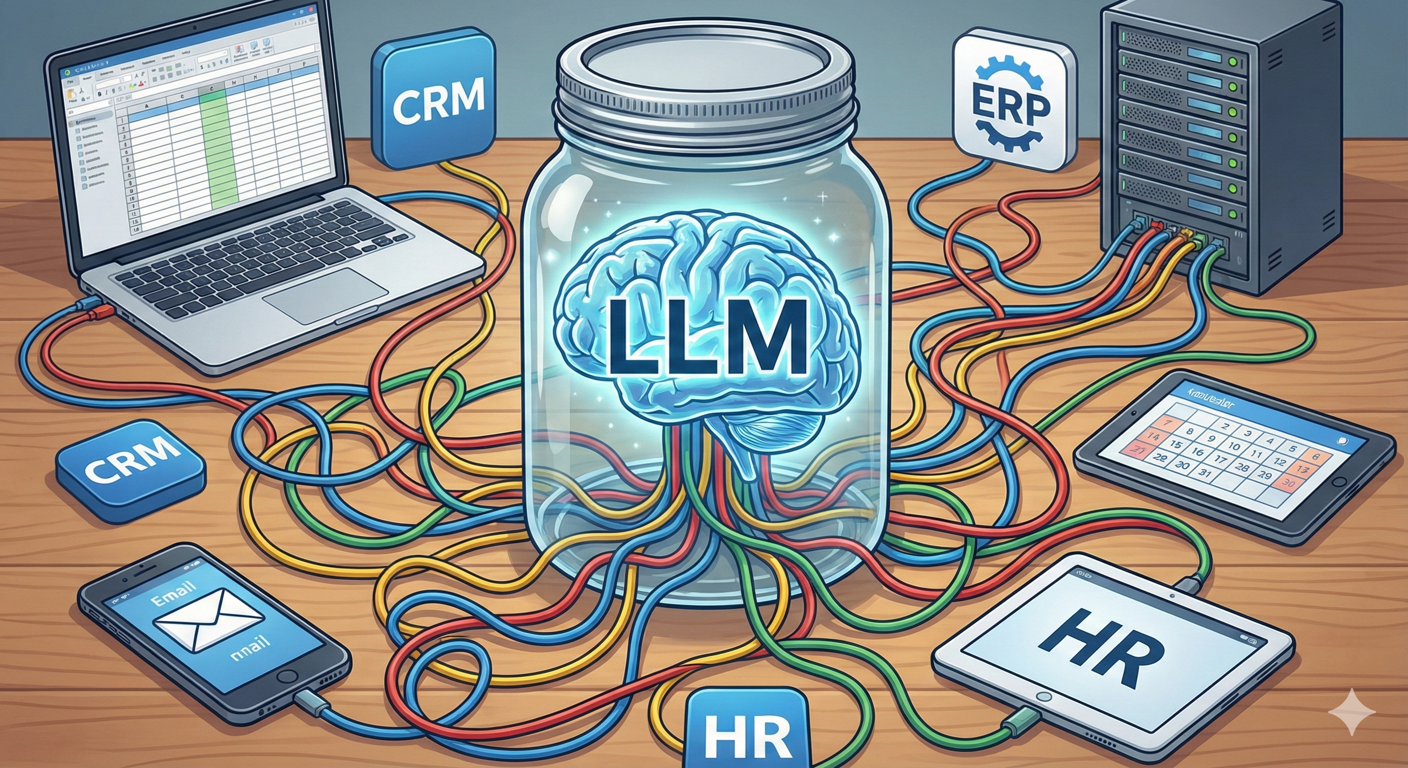 Before ContextGate - Complex tangled connections